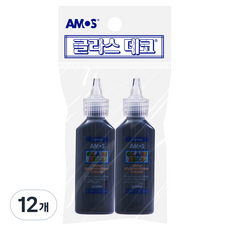 아모스 글라스데코 22ml, 검정, 12개