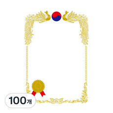 友賢產業 金獎獎狀用紙 22號 彩色, 白色, 100個