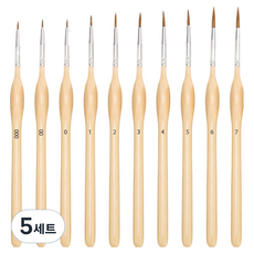 Modernat 多用途勾線細筆刷10件組, 5套, 10種