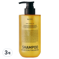네시픽 오리진 스칼프 밸런싱 샴푸, 500ml, 3개