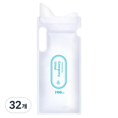 제이커머스 여행용 비상용 일회용 휴대용 소변봉투, 타입1, 32개