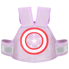 YUNMI 兒童機車前後兩用安全帶 夜間反光條設計, 1個, 紫色