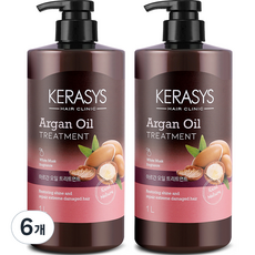 KERASYS 摩洛哥堅果油護髮乳 白麝香, 1L, 6瓶