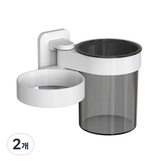 LIVING DUO 黏貼式Prime吹風機掛勾, 白色, 2個