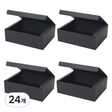 素色禮物盒 5號 27 x 21 x 8.5 cm, 24個, 黑色