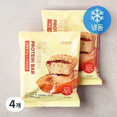 단백질과자점 BCAA 애플크럼블바 (냉동), 90g, 1개입, 4개