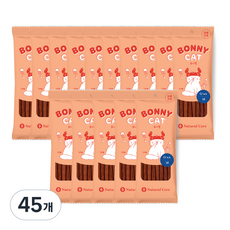 네츄럴코어 고양이 보니캣 저키, 크랩맛, 20g, 45개