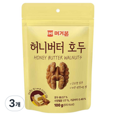 머거본 허니버터 호두, 100g, 3개