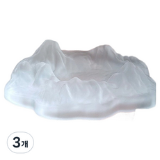 로프트마켓 빙산 럭셔리 실내용 재떨이, 반투명, 3개