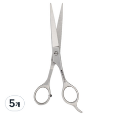 벨로티 가정용 헤어 미용가위, 실버, 5개