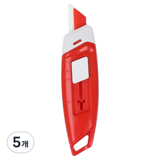 케이디와이 3단 조절 자동형 자석 세라믹 안전 커터칼 랜덤발송 KC-09C, 5개
