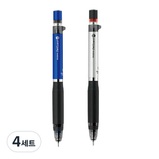 제브라 델가드 ER 샤프 블루 + 실버, 0.5mm, 4세트