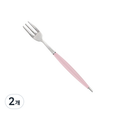 백산 국산 몽블랑 큐티 티포크 14.3cm, 핑크, 2개