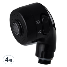 韓國製美髮沙龍用洗髮蓮蓬頭, 黑色, 4個