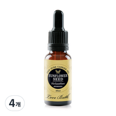 Love Bath 香氛臉部保養油 葵花籽香, 20ml, 4瓶