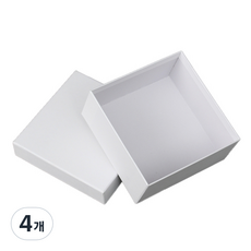 Tree 特殊現代風禮物盒 15.5 x 15.5 cm, 白色, 4個