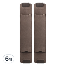 미소로운 다이어리 북밴드 펜홀더 18 x 3.5 cm, 그레이, 6개