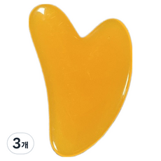 BM Design 舒適刮痧按摩器, 3個, 黃色愛心