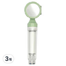 Young Star Namu Iyagi Aqua Boom 旅行用迷你淨水蓮蓬頭 基本款, 綠色, 3個