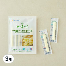제주올레길 모짜렐라 스트링치즈, 20g, 3개, 10개입