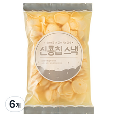 新豆片零食 小包裝 爆米香 木薯片, 90g, 6個