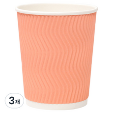 Daekyung 商社 粉紅波浪杯 330ml, 3個, 100入