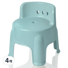 DearMomo 沐浴靠背椅, 4個, 藍色