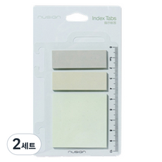 누사인 탭 인덱스스티커 그린 3종 세트, 2세트