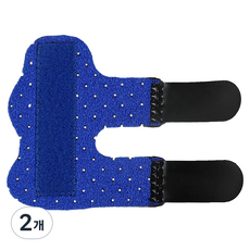스카위즈 운동 보호 손가락 밴드 펀칭 블루, 2개