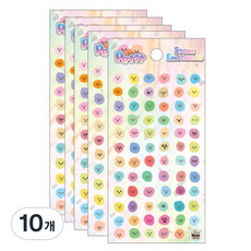 Petit 石頭表情符號貼紙 DA5566, 10個, 混色