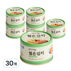 미가찬 캔 썰은 김치 맛김치, 160g, 30개