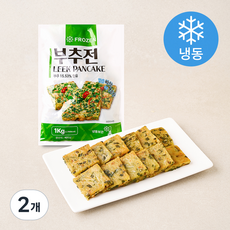 농우 부추전 사각 (냉동), 1kg, 2개