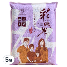 origin 源天然 彩纖米 白米/糙米/米CNS二等米, 1kg, 5包