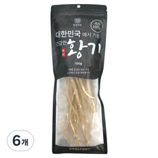 청청하루 국산 황기, 100g, 6개