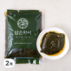 담은차이 간장깻잎 장아찌, 1kg, 2개
