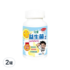 good Life 得意人生 兒童益生菌嚼錠 含乳鐵蛋白, 60顆, 800mg, 2罐