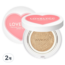 러블리씨씨 핑크 커버 에센스 선쿠션 10호 SPF50+ PA+++, 15g, 2개