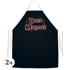 애티튜드에이프런즈 비어 매그닛, 혼합 색상, 2개