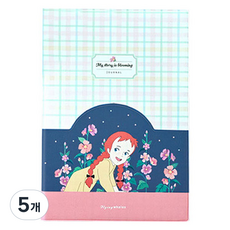 플라잉웨일즈 빨강머리앤 포켓 만년형 다이어리 + 스티커 세트, 꽃과나, 5개