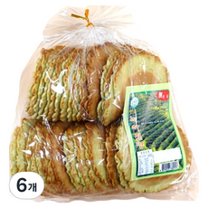名品煎餅 綠茶口味, 6包, 290g