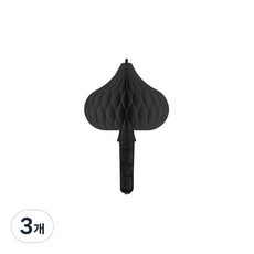 나눔 러브팟 디자인 자연가습기 리필 티슈볼 스페이드 다크그레이, 3개