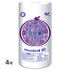 高級型2層加長捲筒衛生紙 300m, 4捲, 4袋