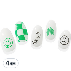 힙칙 네일드 잇 세미 큐어 젤 네일 스트립 세트, 마이 드로잉, 4세트