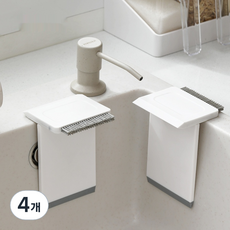 Newtopia 檯面鏡子縫隙清潔迷你刮水刷, 4個, 白色