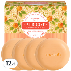 탐사 살구맛사지 비누, 90g, 12개