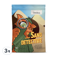 메그펫츠 샌드 디텍티브 모래탐정 벤토나이트 오리지널, 3개, 7kg