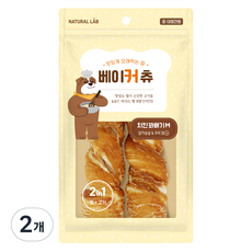 네츄럴랩 베이커 츄 치킨 꽈배기 강아지 건조간식, 치킨 꽈배기 M, 120g, 2개