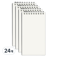 JF COMPANY 透明封面便攜迷你筆記本, 24個, 空白