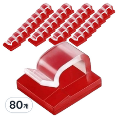 BAIA 筆記型電腦 手機 充電線 線材整理夾 固定器, 80個, 單一顏色