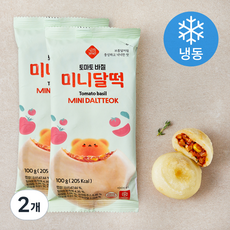 낭만부부 토마토바질 미니달떡 (냉동), 100g, 2개, 2개입